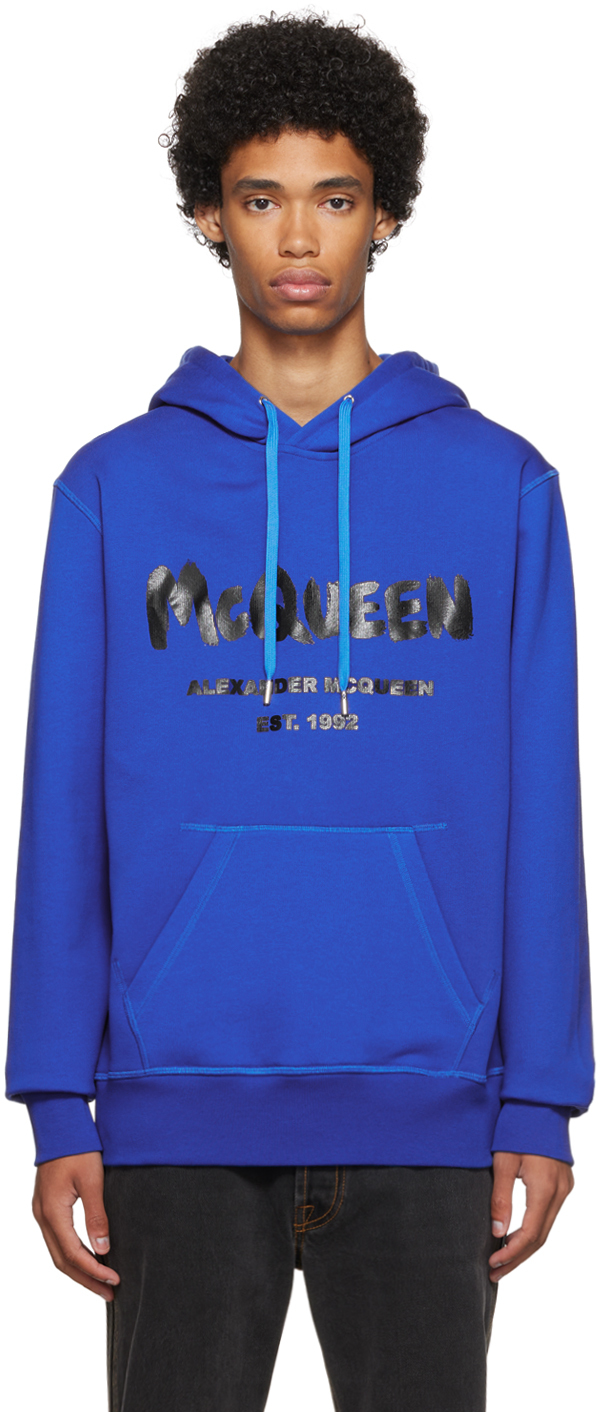 Blue Cotton Hoodie