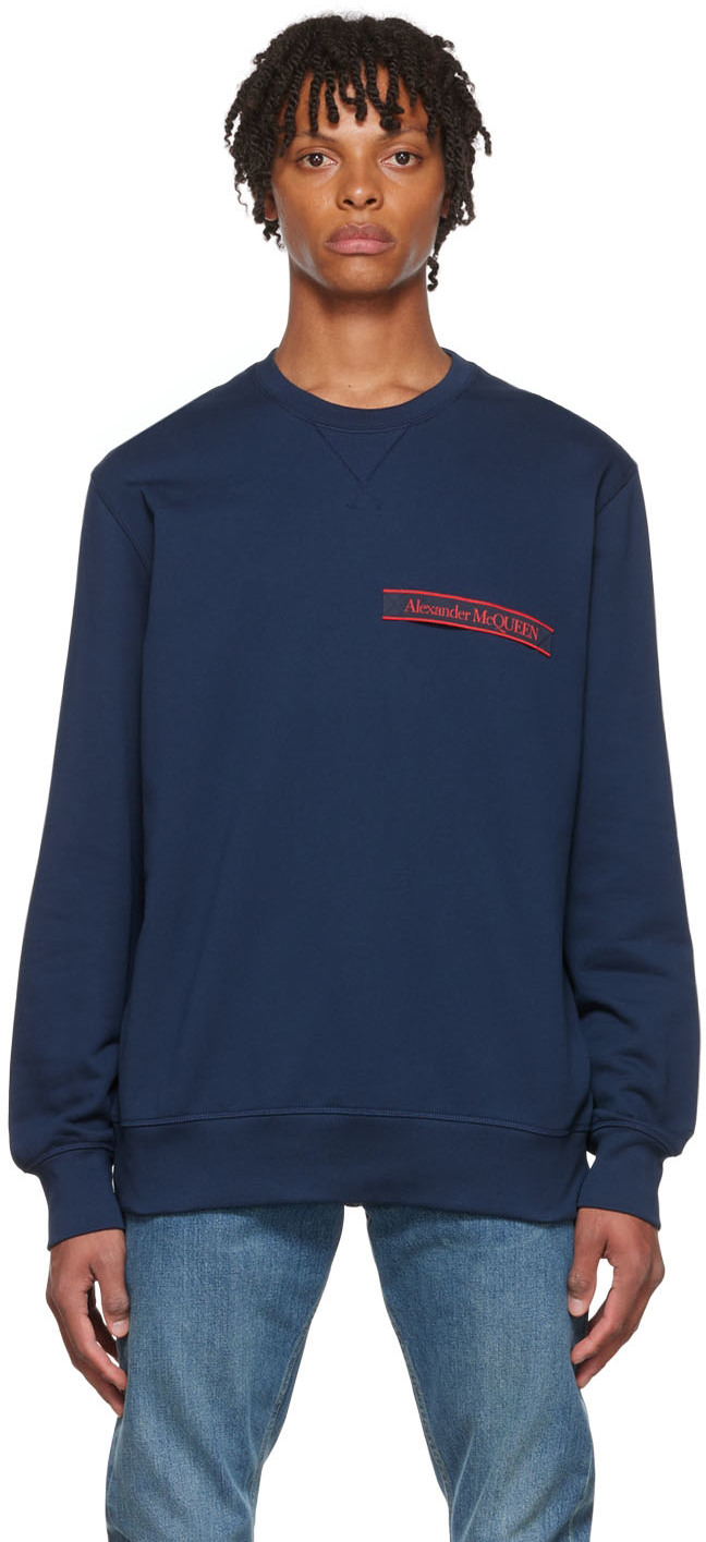 Navy Cotton Sweatshirt