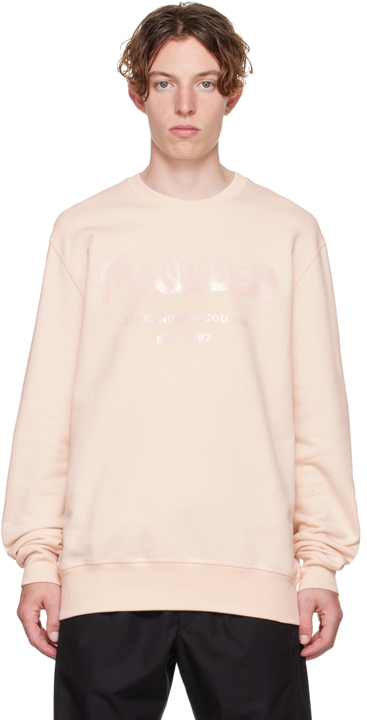 Alexander McQueen Pink Graffiti Sweatshirt