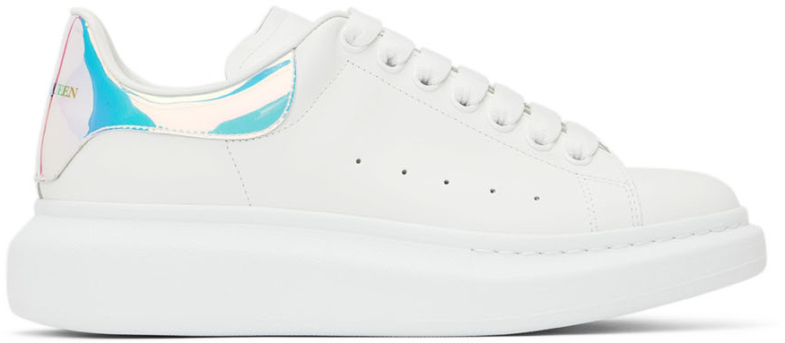 White Oversized Sneakers by Alexander McQueen on Sale