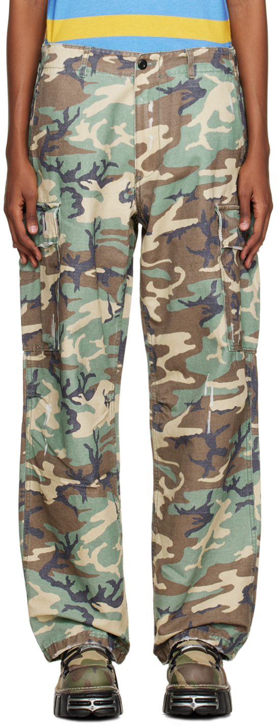 ERL: Green Camouflage Trousers | SSENSE