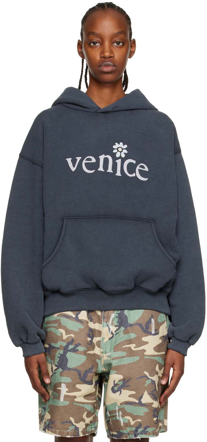 ERL: Black 'Venice' Hoodie | SSENSE UK