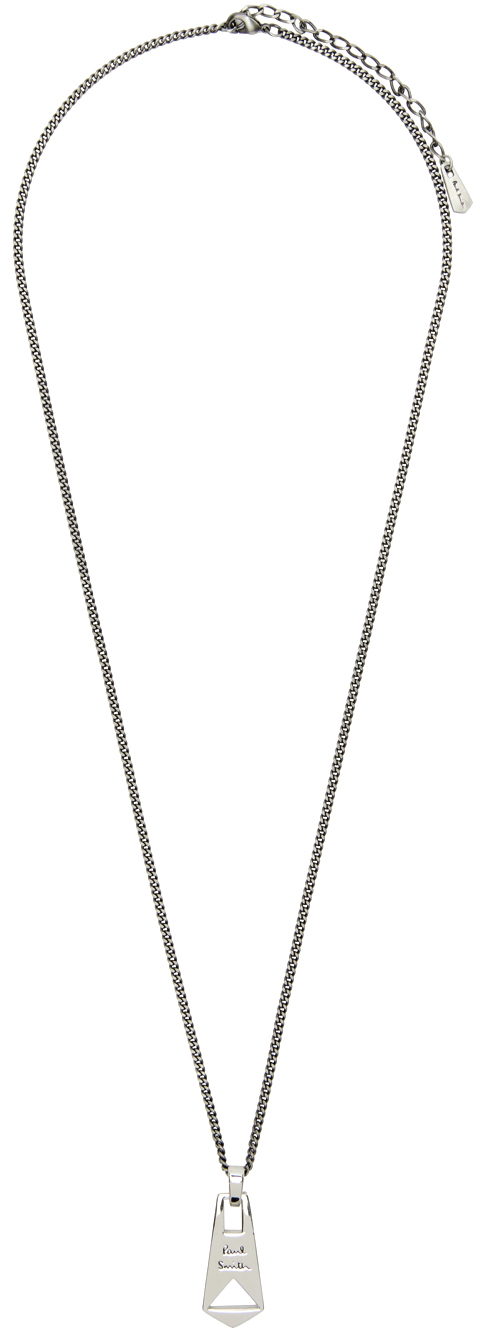 Paul Smith Silver-tone And Gunmetal-tone Necklace