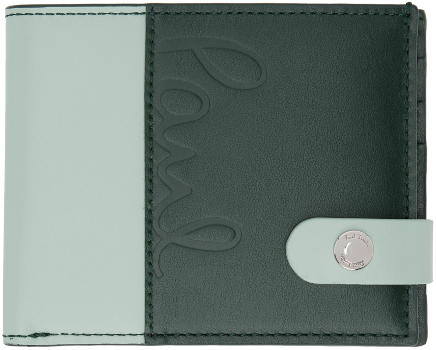 Paul Smith Green & Blue Embossed Wallet