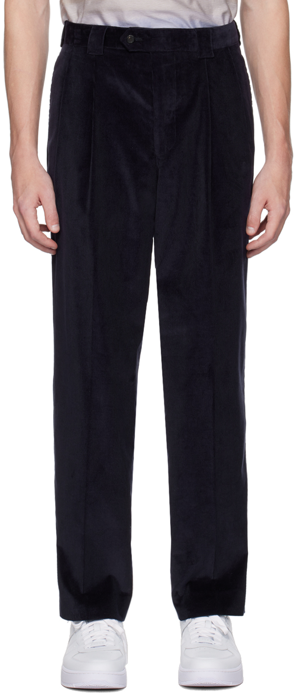 Trousers Grey - Paul Smith Tapered-Fit Stretch-Cotton Corduroy Trousers Mens  Grey • Daniel Herran