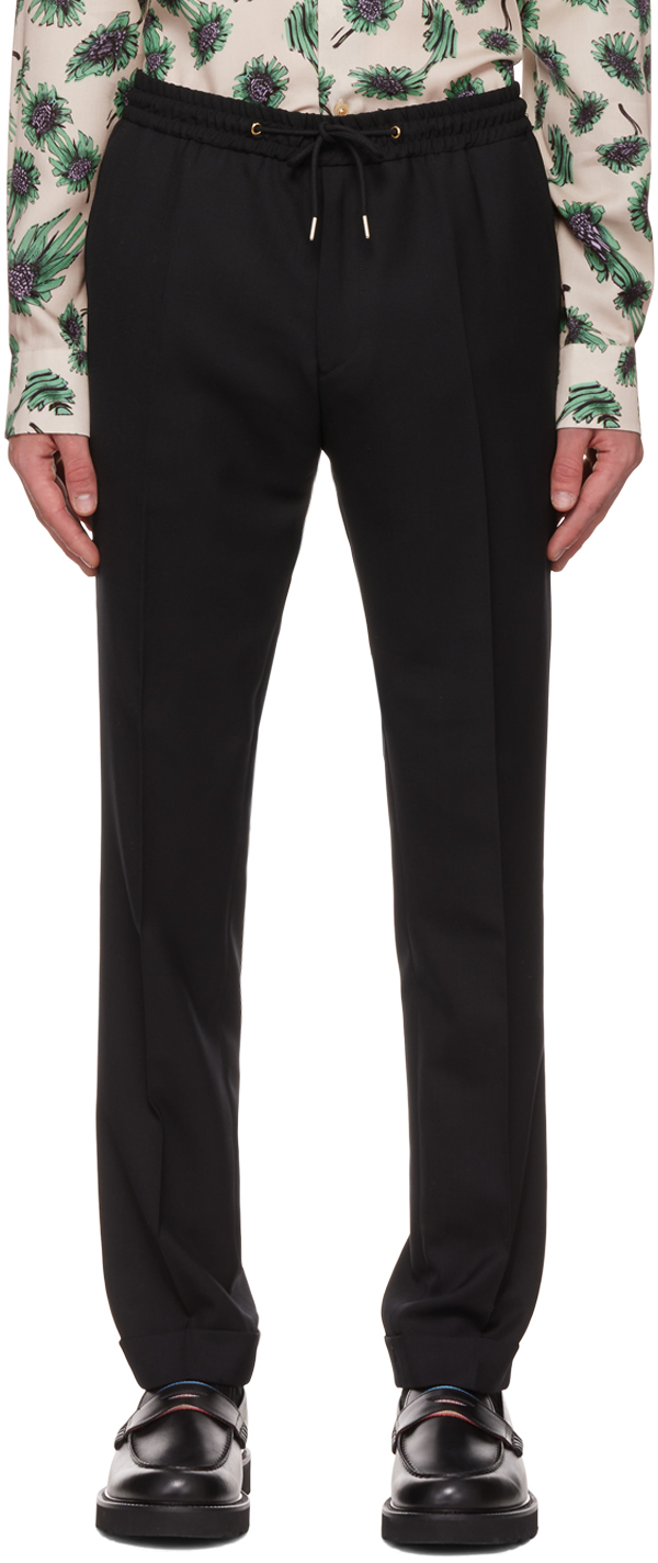 Black Drawcord Trousers