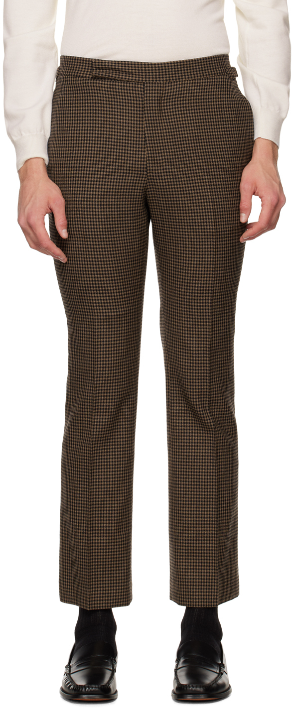 PAUL SMITH BROWN CHECK TROUSERS