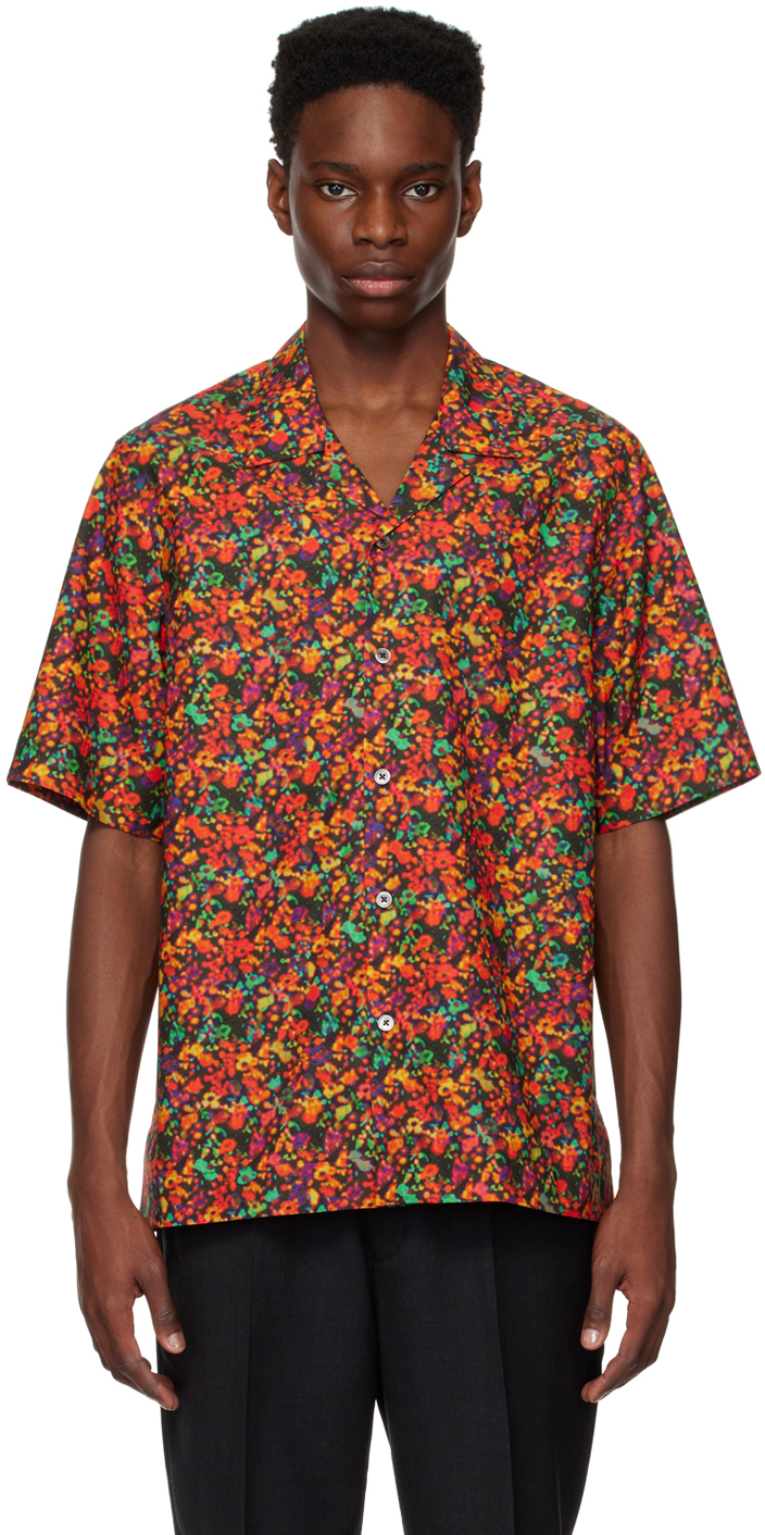 Red Twilight Floral Shirt