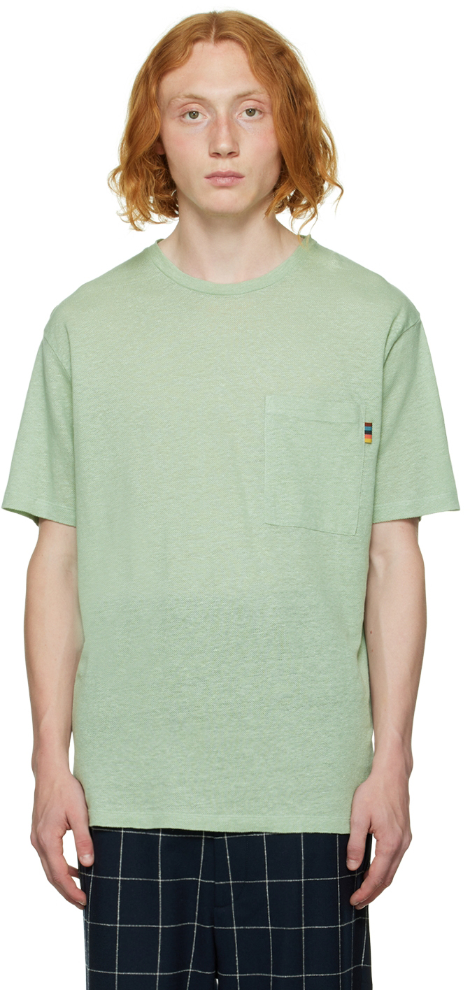 T-shirt Paul Smith Green size L International in Cotton - 34195477