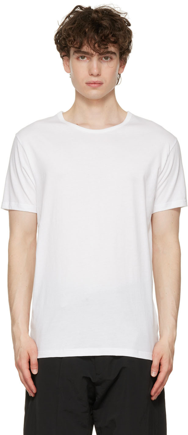 Three-Pack White Cotton T-Shirts by Paul Smith on Sale
