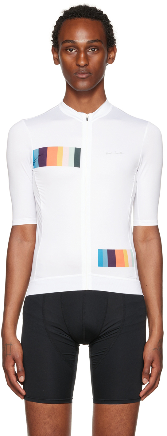 barrière waarom niet nul Paul Smith: SSENSE Exclusive White Artist Stripe T-Shirt | SSENSE