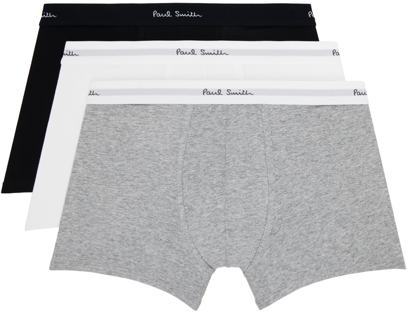 Three-Pack Multicolor Long Boxers