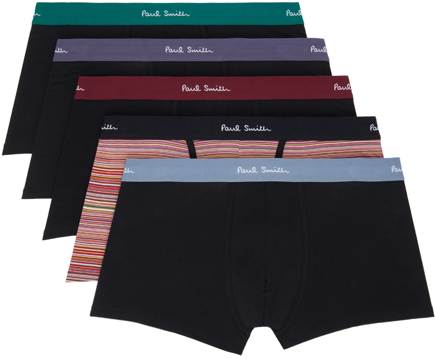 Paul Smith: Five-Pack Multicolor Boxer Briefs | SSENSE