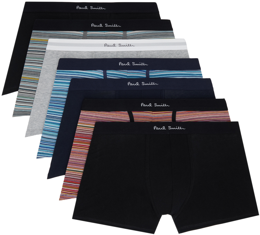 Paul Smith Seven-Pack Multicolor Boxer Briefs
