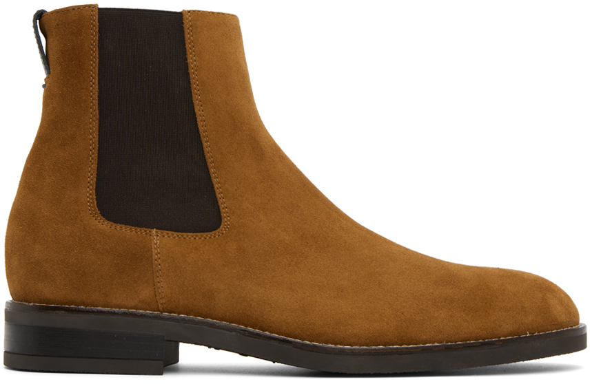 PAUL SMITH BROWN CANON CHELSEA BOOTS