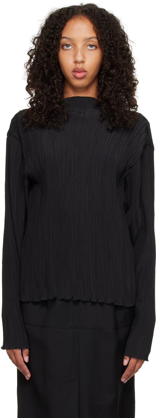 Oct31: Black Daily Pleats Turtleneck | SSENSE UK