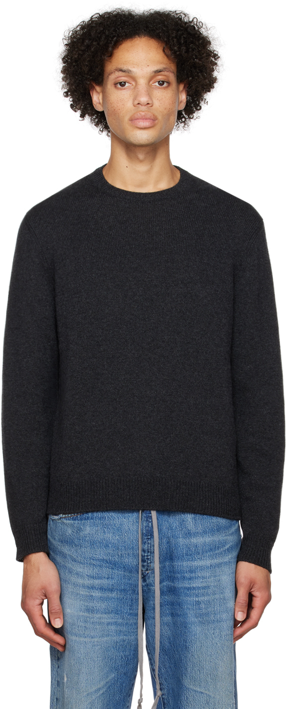 Ralph Lauren Purple Label: Gray Cashmere Sweater | SSENSE
