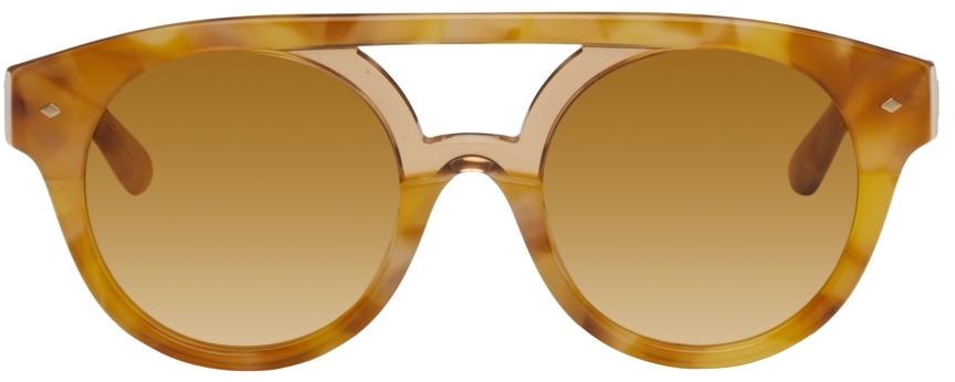Giorgio Armani Tortoiseshell Double Bridge Sunglasses