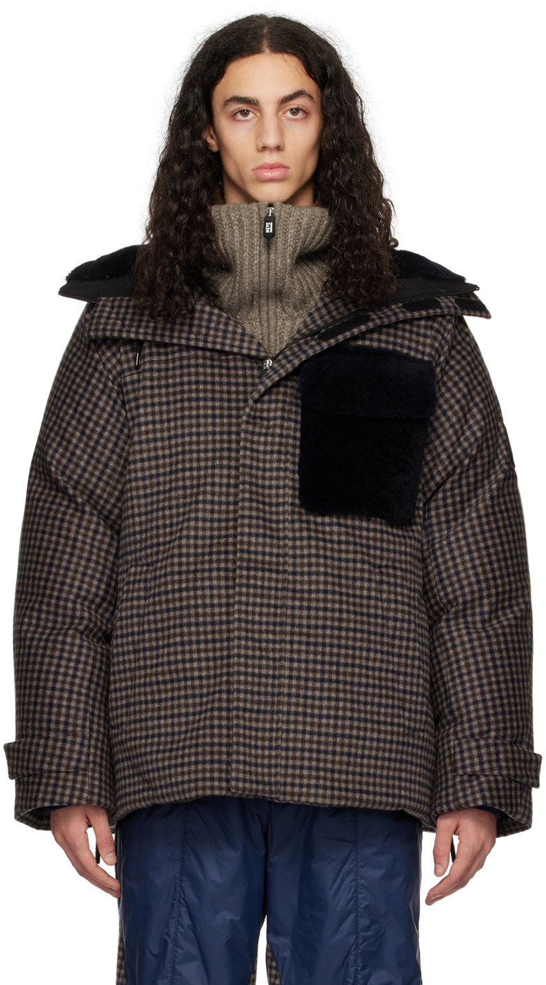 Brown Caban Down Jacket