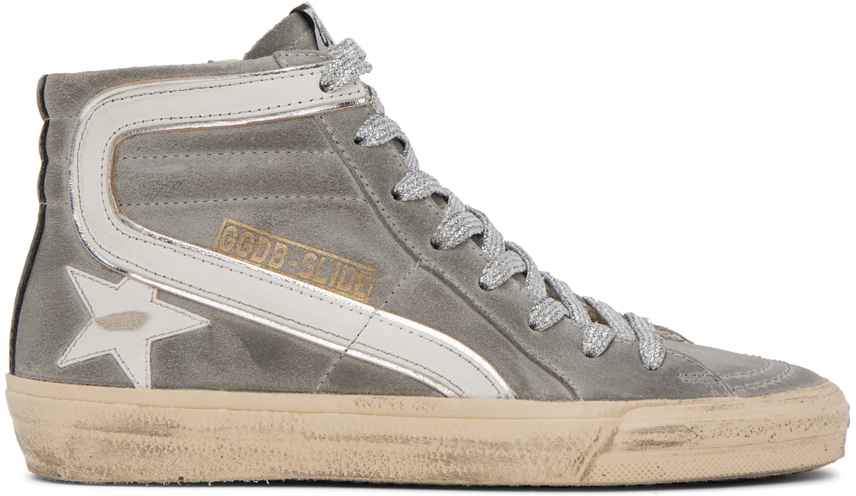 Golden Goose Gray Slide Sneakers