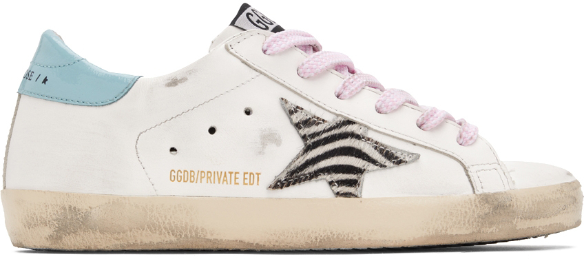 Golden Goose SSENSE Exclusive White & Black Super-Star Classic Sneakers