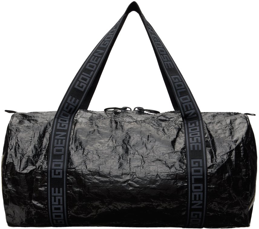 Golden Goose Black Crinkled Duffle Bag SSENSE UK