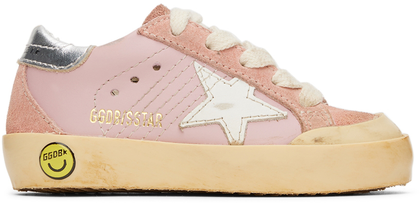 Golden Goose Baby Pink Super-Star Penstar Sneakers