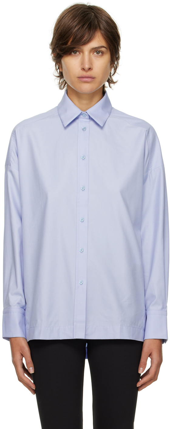 Max Mara Leisure: Blue Rispoli Shirt | SSENSE UK