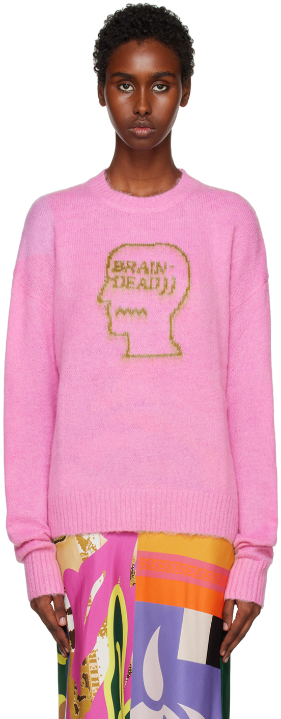 Brain Dead Pink Superfuzz Sweater