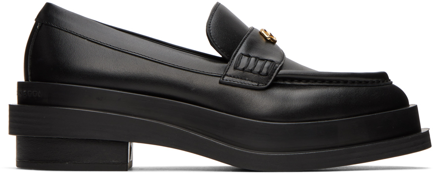 Black Crimp Moccasin Boots SSENSE Women Shoes Flat Shoes Loafers 