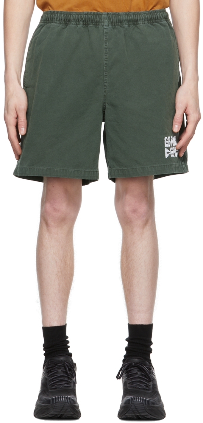 Brain Dead Green Cotton Shorts