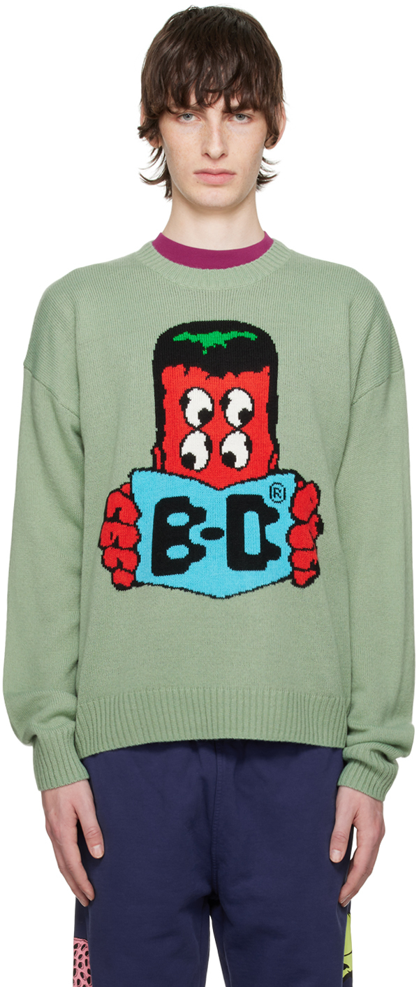 Brain Dead: Green Readers Sweater | SSENSE