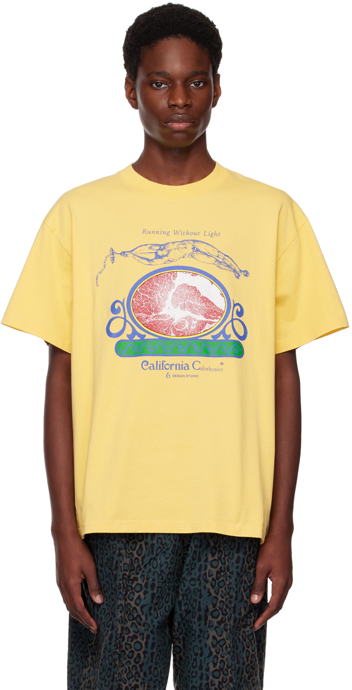 Brain Dead: Yellow Calisthenics T-Shirt | SSENSE UK