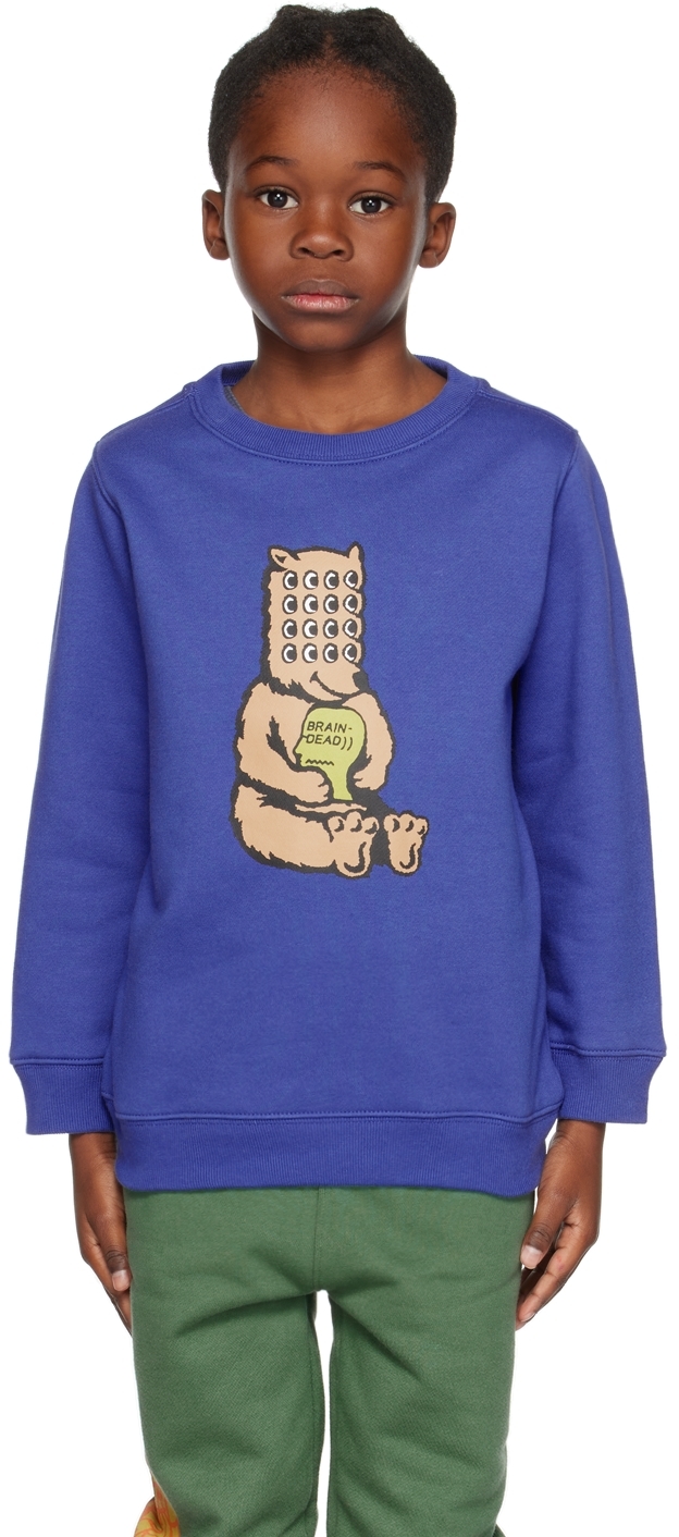 Brain Dead Kids Blue Bear Sweatshirt