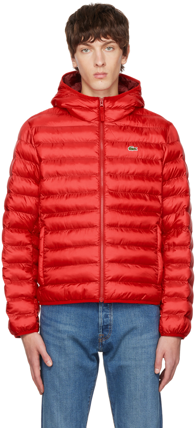 Bare overfyldt kommentator veteran Red Quilted Jacket by Lacoste on Sale
