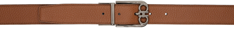 Salvatore Ferragamo リバーシブル ブラウン レザーベルト