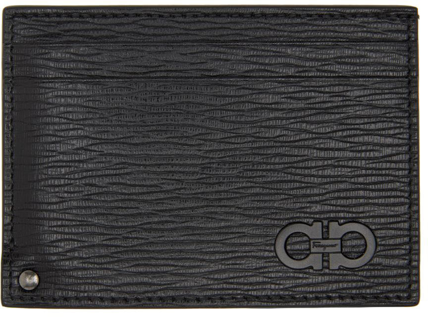 Ssense Uomo Accessori Borse Portafogli e portamonete Portacarte Black Imprint Card Holder 