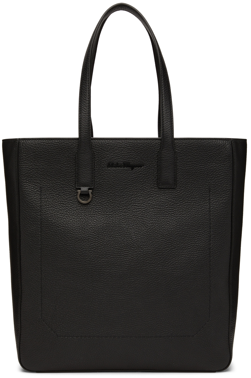 Salvatore Ferragamo Tote Bag With Logo In Black | ModeSens