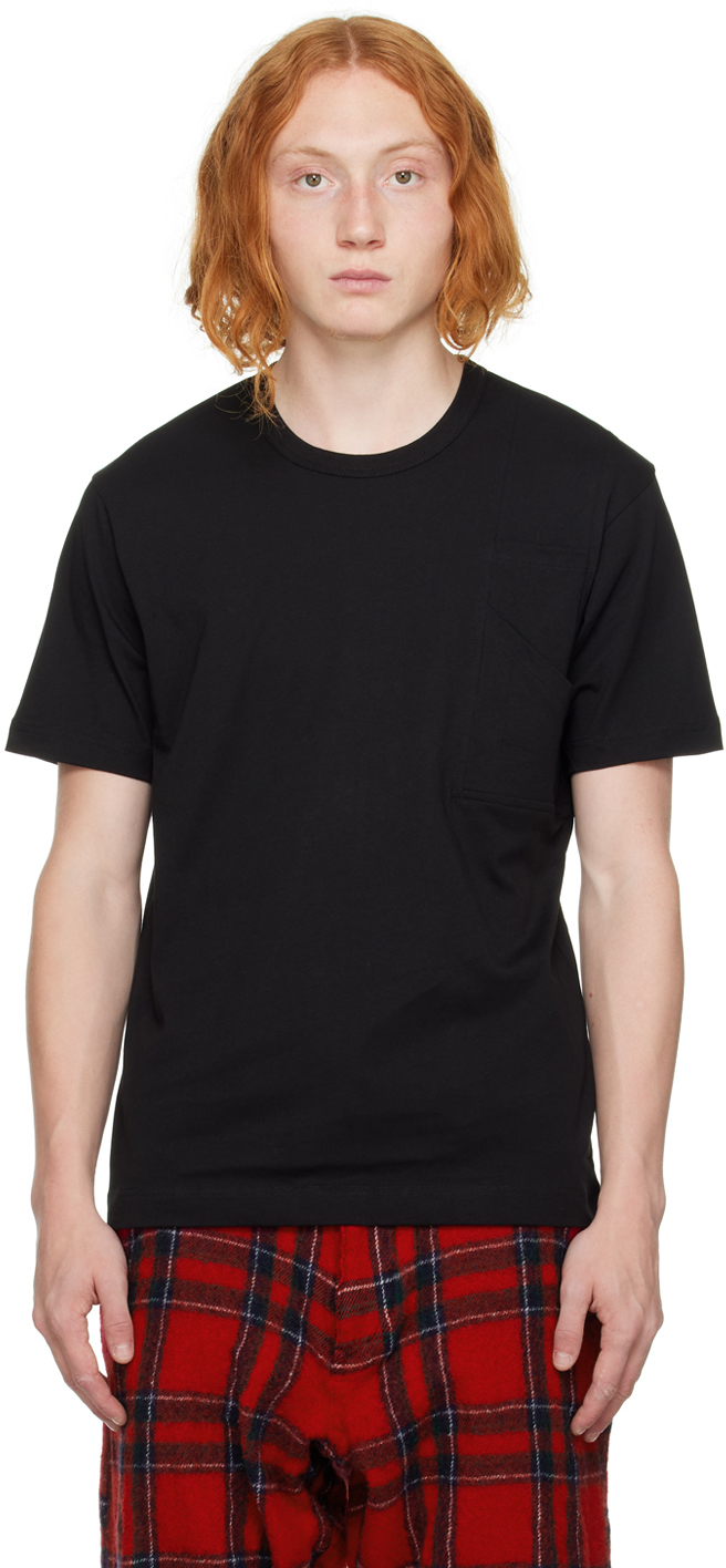 Black Pocket T-Shirt by Comme des Garçons Shirt on Sale