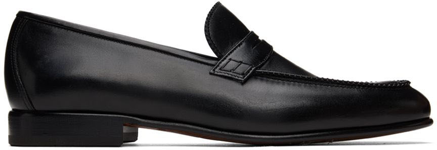 Black Lord Loafers SSENSE Men Shoes Flat Shoes Loafers 