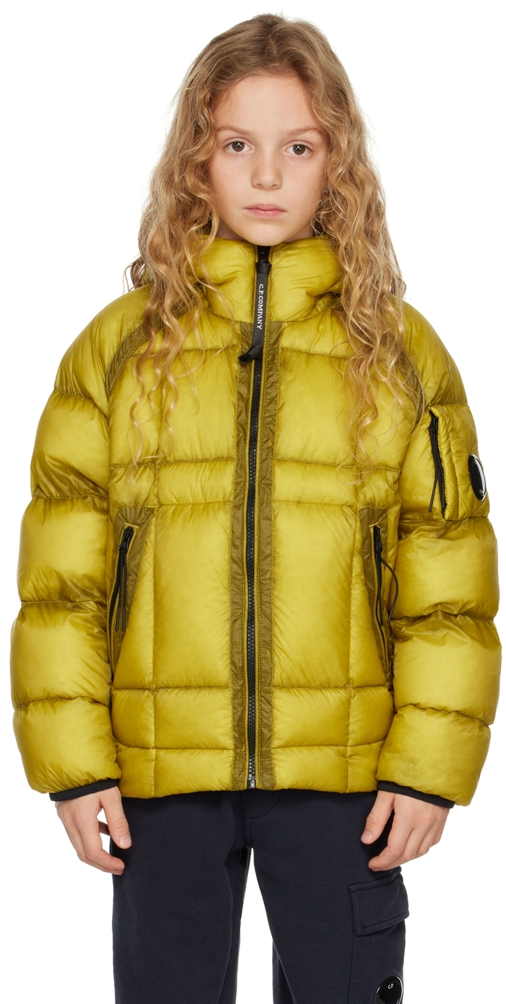 C.p. Company Kids Yellow U16 D.d. Shell Down Jacket In 249 Golden Palm