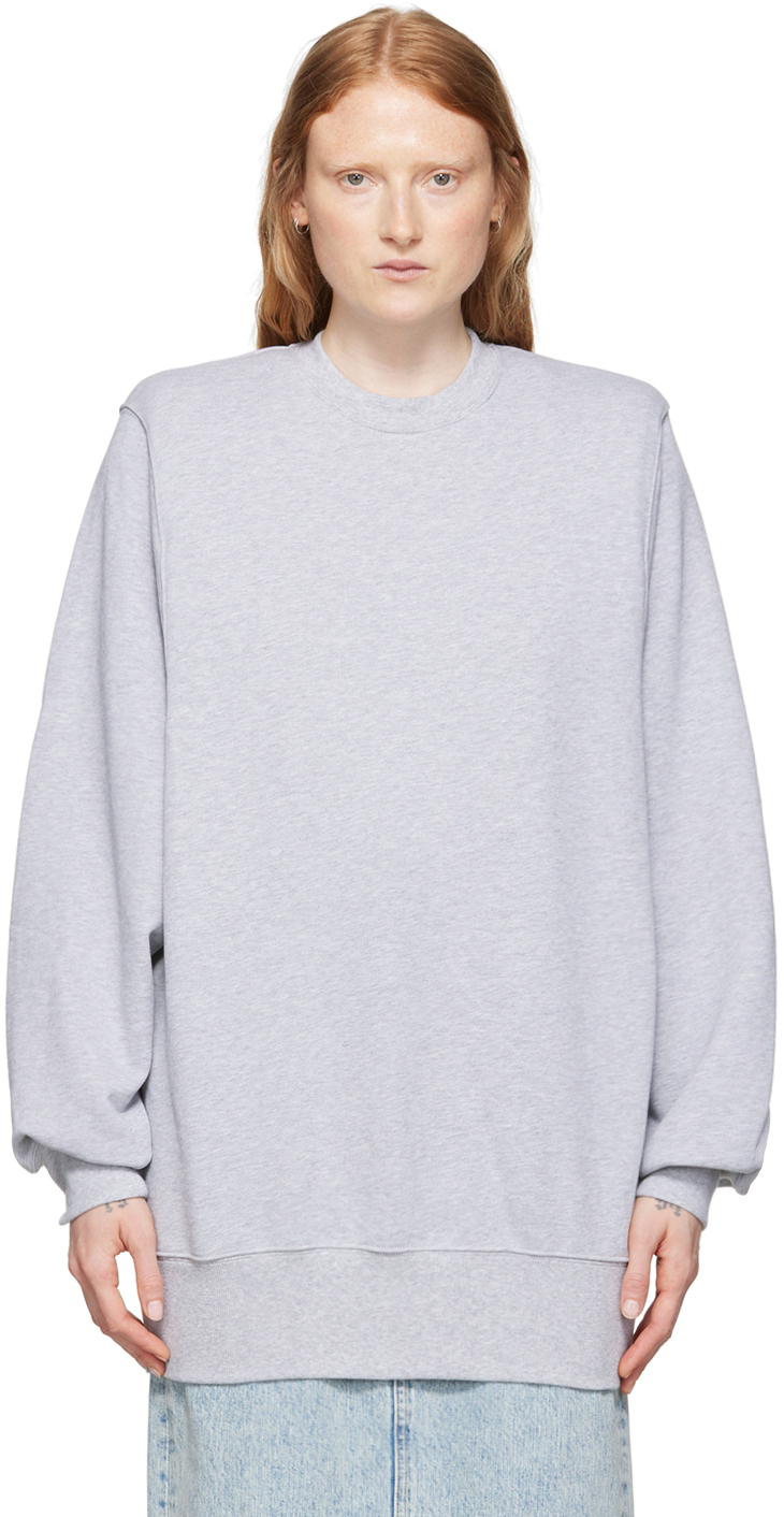 WARDROBE. NYC Gray French Terry Sweater