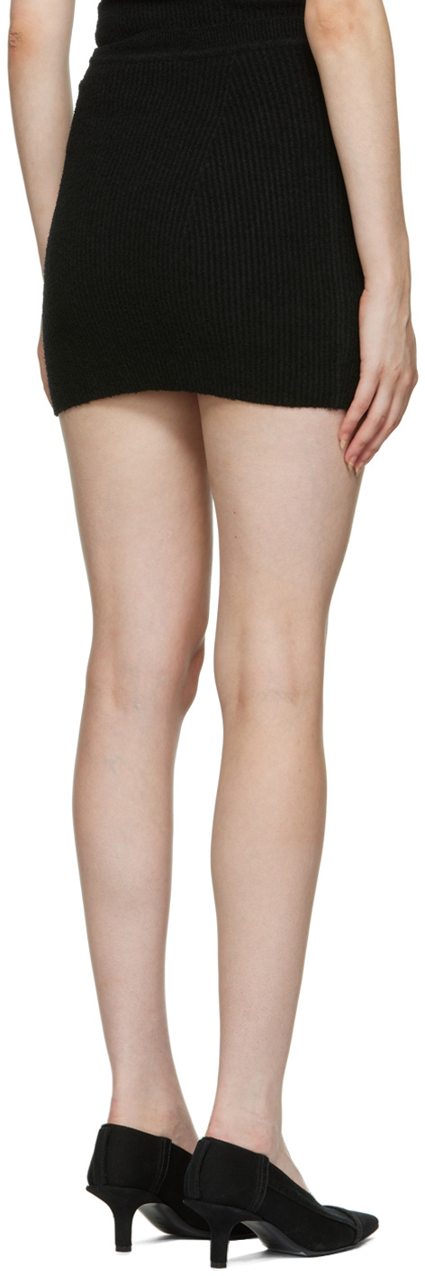 Wardrobe.nyc Black Cotton Miniskirt In Black