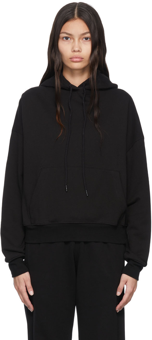 WARDROBE.NYC Black Cotton Hoodie SSENSE