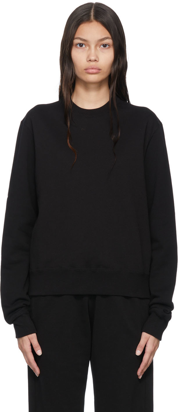 WARDROBE. NYC Black Cotton Sweatshirt