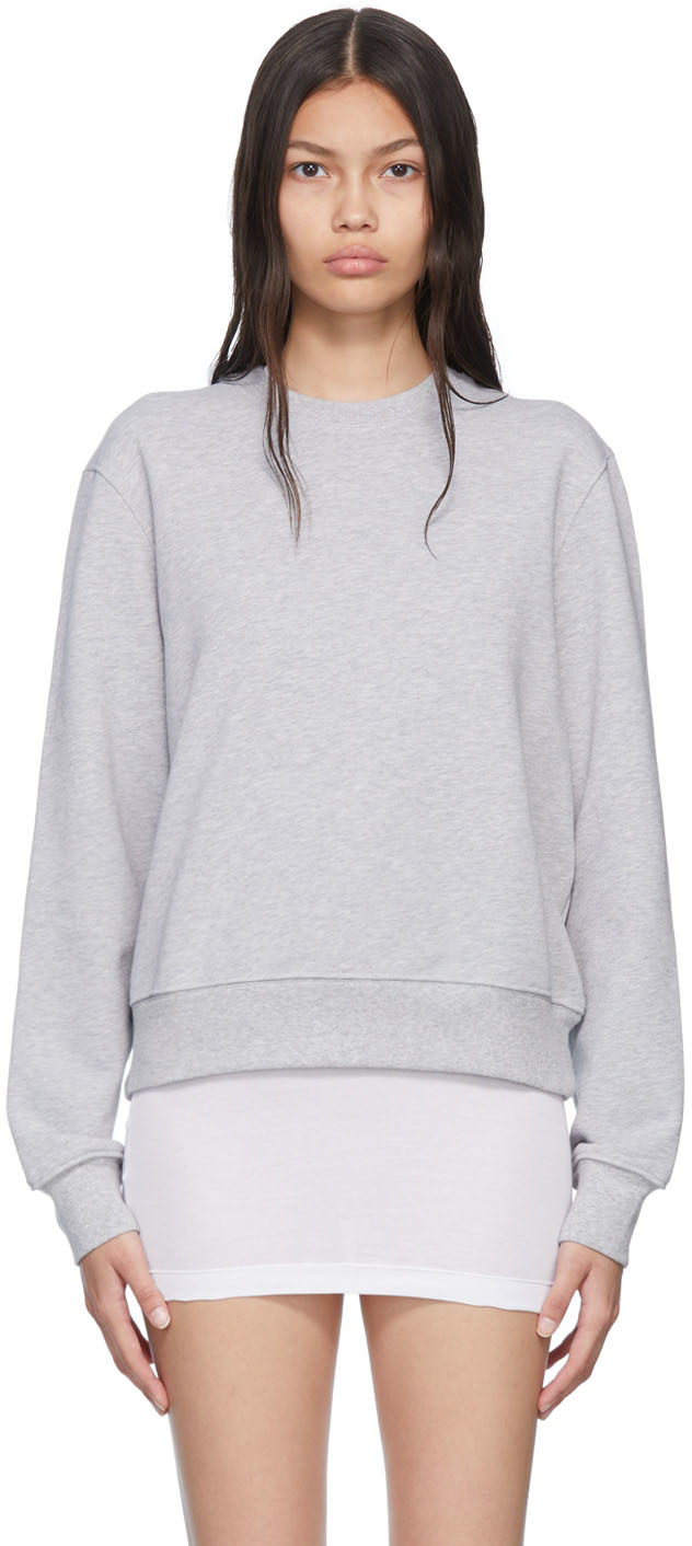 Wardrobe.nyc Wardrobe. Nyc Release 02 Cotton Sweatshirt In Grey Marl
