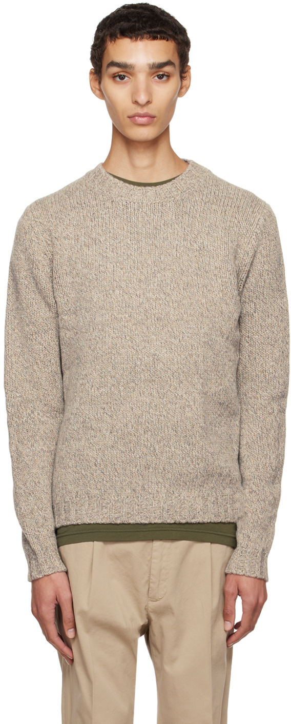 ASPESI: Gray Crewneck Sweater | SSENSE