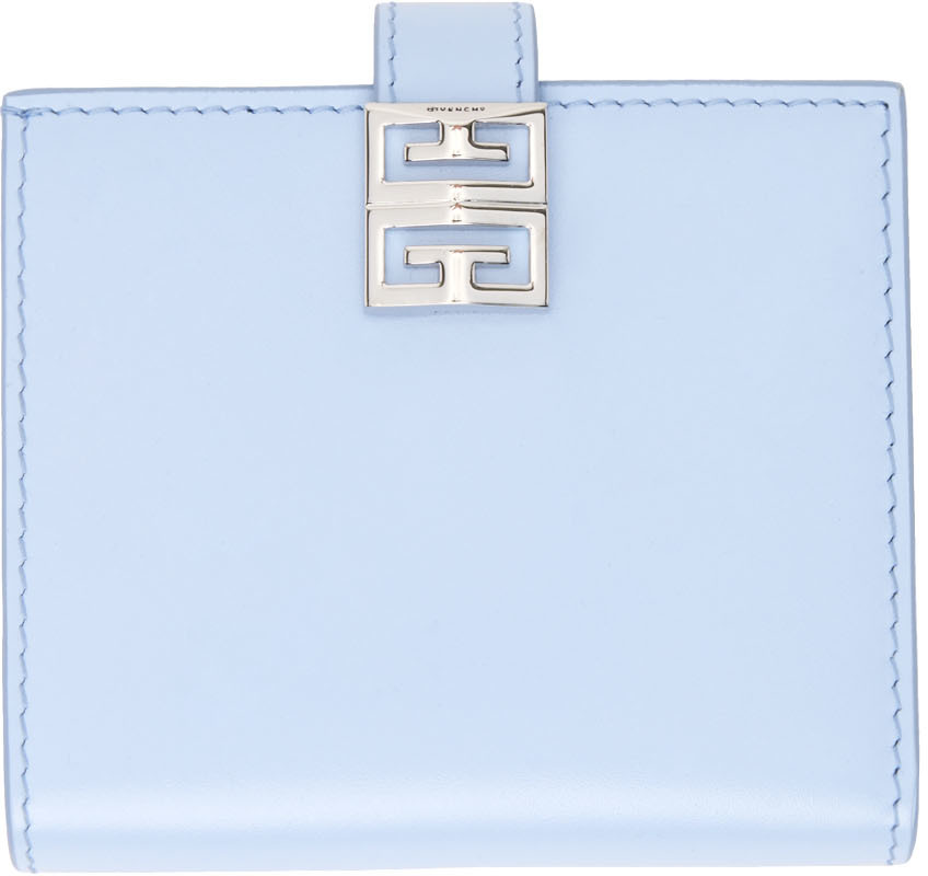 Givenchy Blue Calfskin 4G Wallet