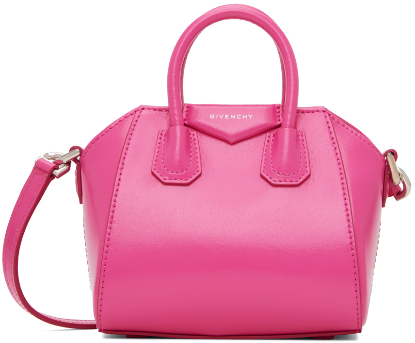 Givenchy: Pink Mini Antigona Bag | SSENSE