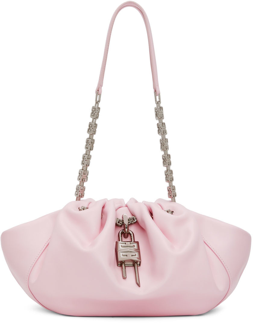 Givenchy: Pink Small Kenny Shoulder Bag | SSENSE Canada